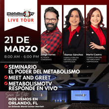 Cargar imagen en el visor de la galería, Event Event SEMINARIO - El Poder del Metabolismo & MetabolismoTV Live - VIP Experience Marriott Orlando World Center