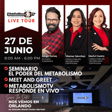 Cargar imagen en el visor de la galería, Event Event SEMINARIO - El Poder del Metabolismo & MetabolismoTV Live - VIP Experience Marriott Orlando World Center