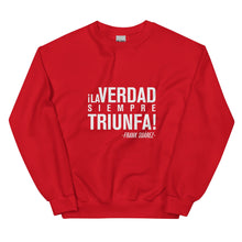 Cargar imagen en el visor de la galería, MetabolismoTV Rojo / S Sudadera Unisex - ¡La verdad siempre triunfa! - Frank Suárez - Frente