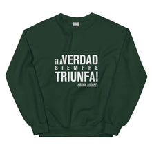 Cargar imagen en el visor de la galería, MetabolismoTV Verde bosque / S Sudadera Unisex - ¡La verdad siempre triunfa! - Frank Suárez - Frente
